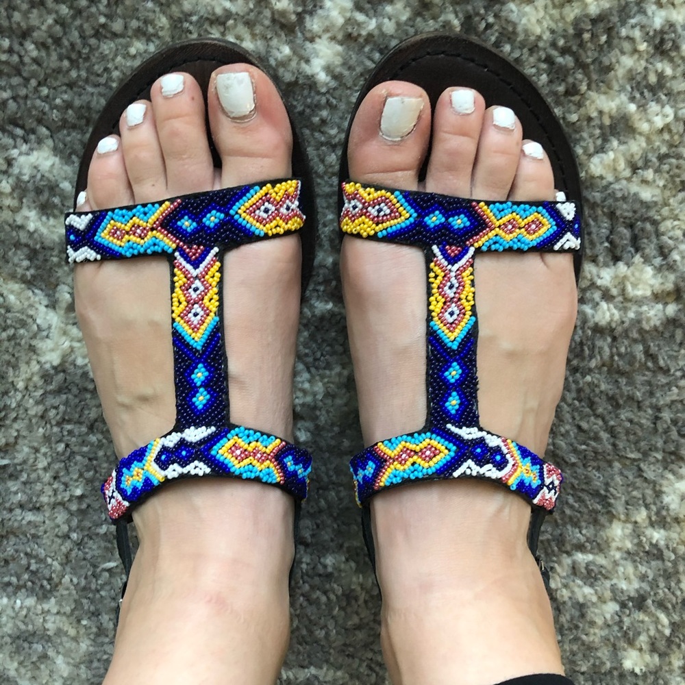 Freebird by Steven beaded sandals